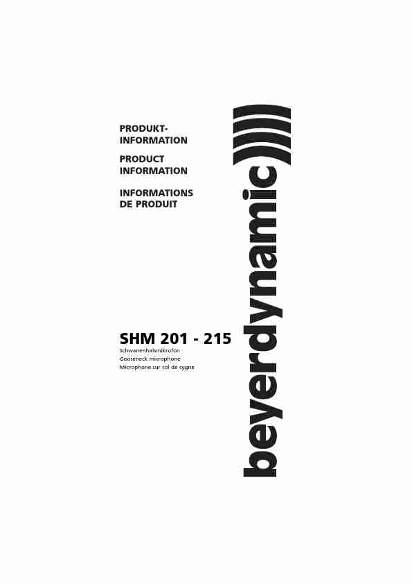 Beyerdynamic Microphone SHM 201 - 215-page_pdf